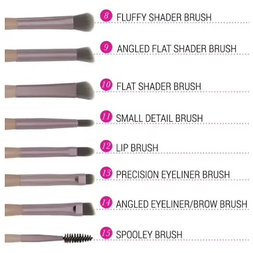 Bh Cosmetics Lavish Elegance 15 Piece Brush Set